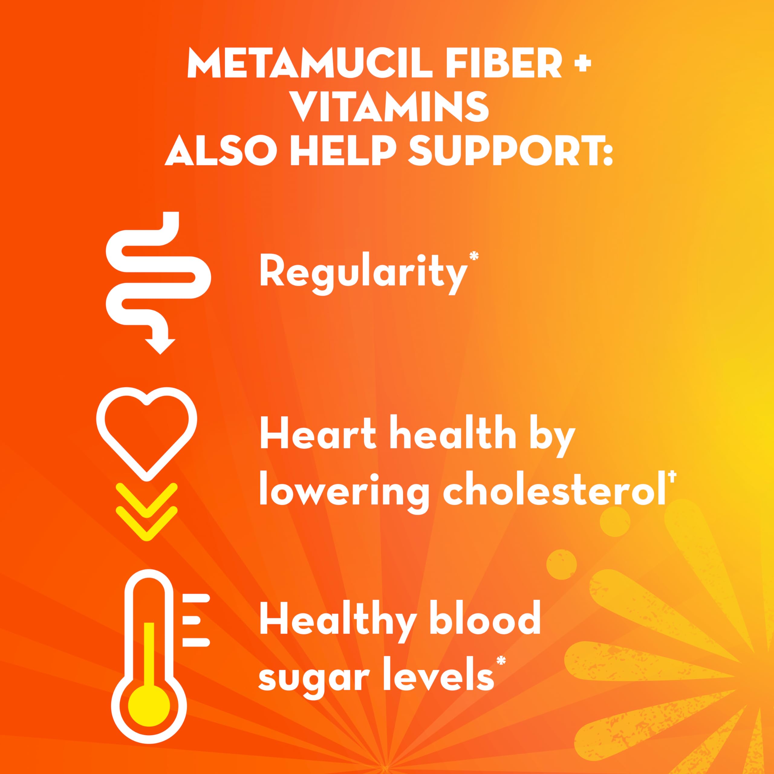Label highlights vitamins C, D and B12 for immune support and metabolism.