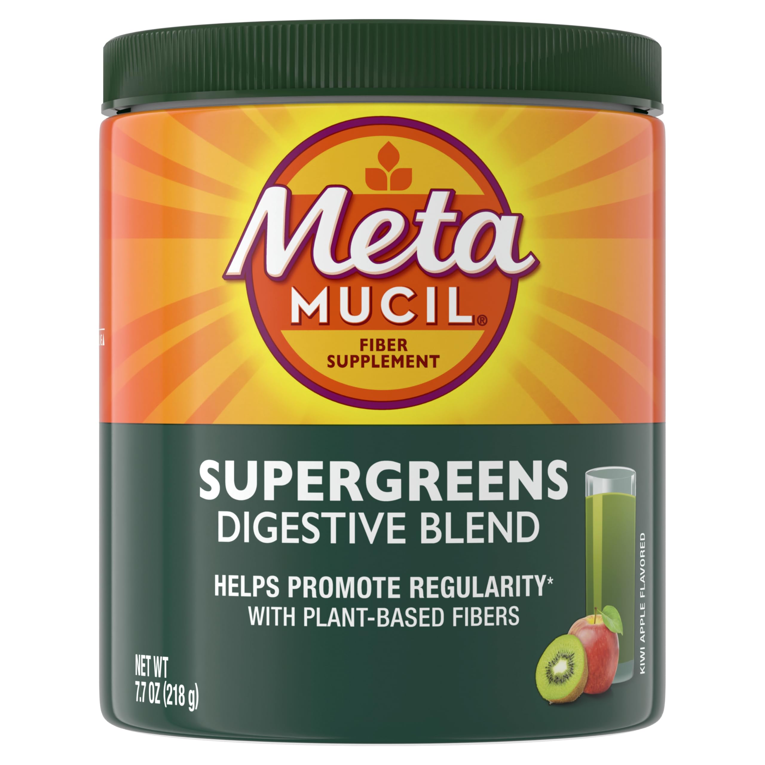 Metamucil Greens super greens blend includes kale and spinach.