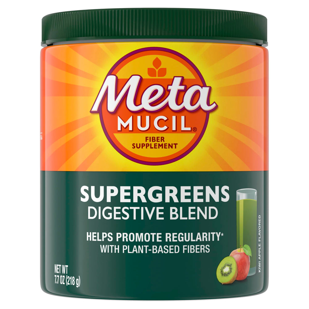 Metamucil Greens super greens blend includes kale and spinach.
