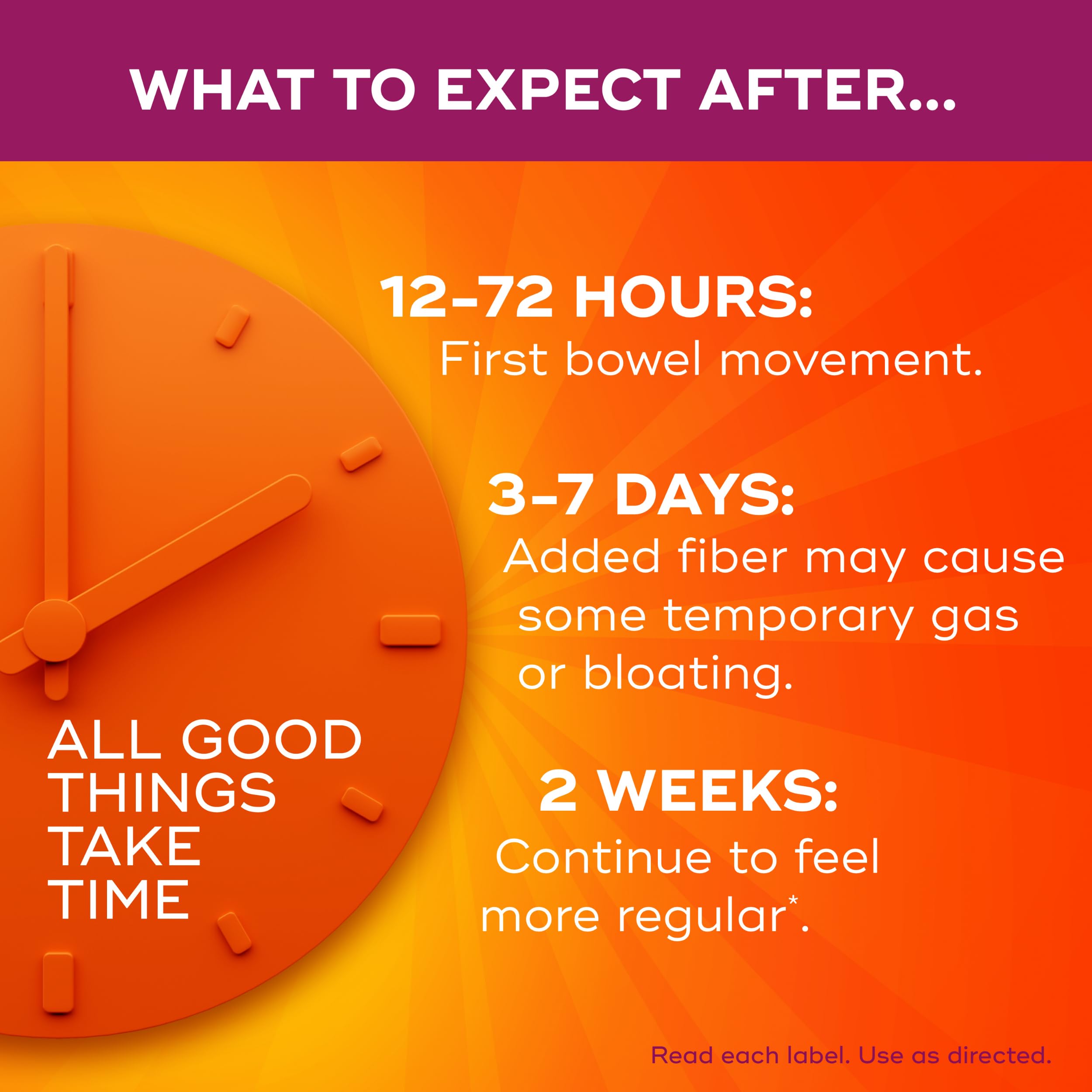 Metamucil soluble fiber per serving on packaging.