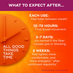 Measuring spoon beside Metamucil Premium Blend powder.