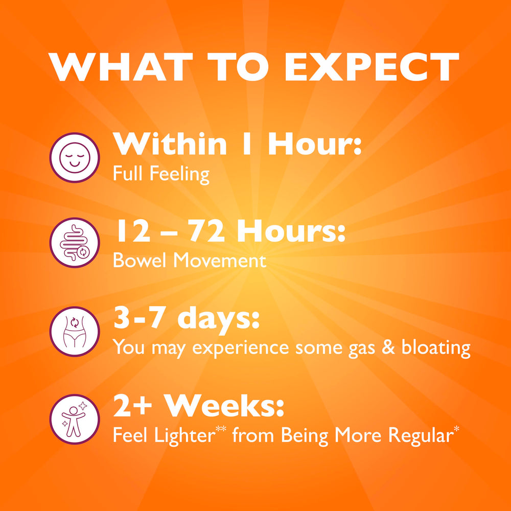 Metamucil regularity routine setup with scoop beside a cup