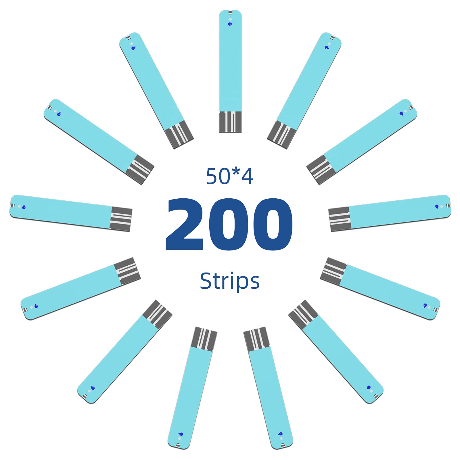 Metene TD-4116 test strips deliver results in about seven seconds.