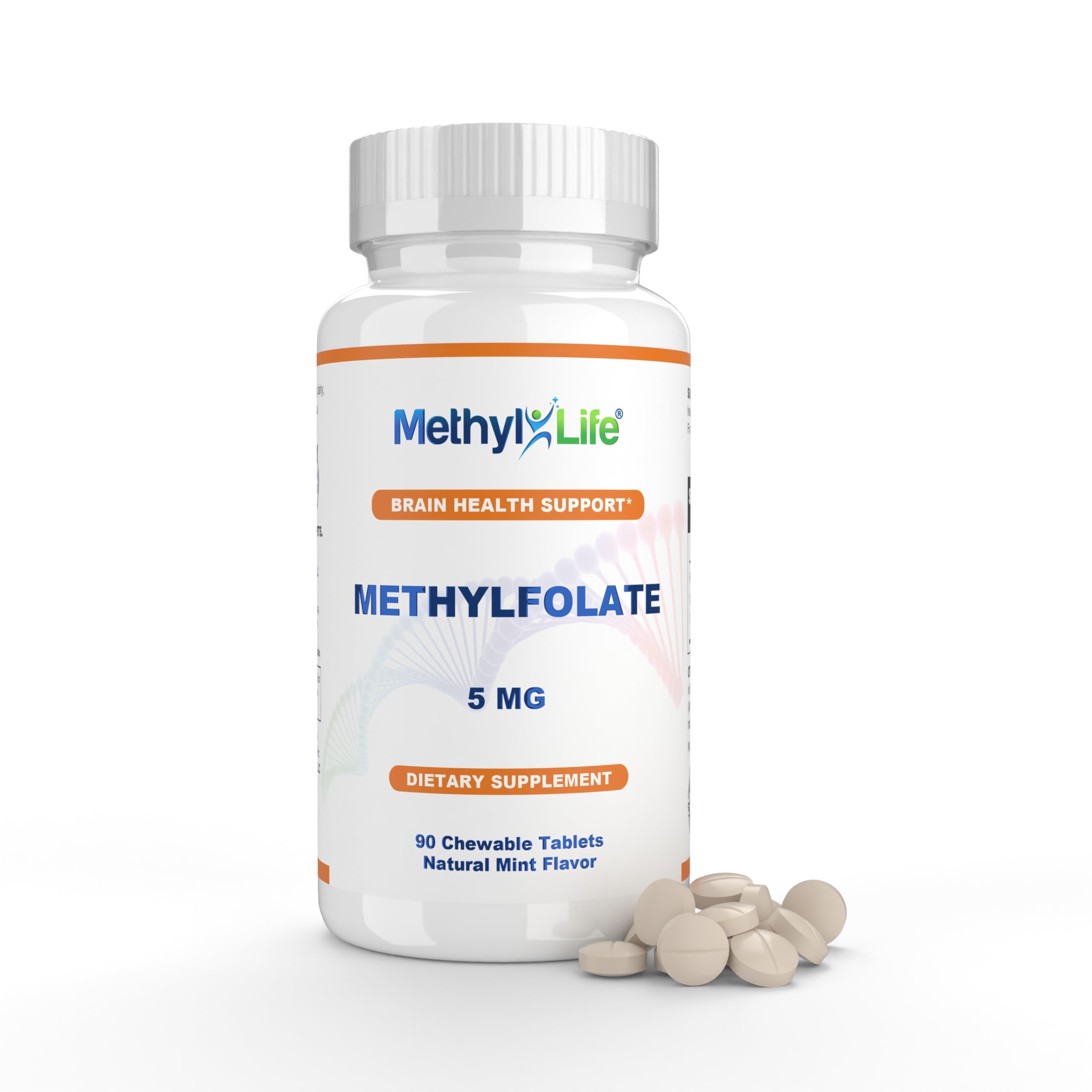 Methyl-Life daily-dose tablet beside calendar, illustrating simple routine integration.