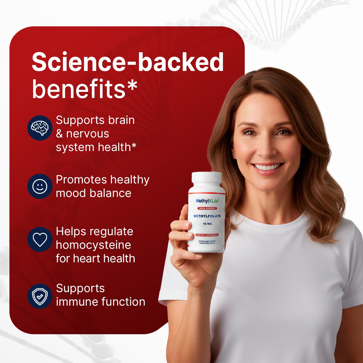 Methyl-Life vegan, gluten-free formula without dairy or artificial ingredients.