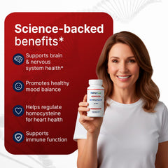 Methyl-Life vegan, gluten-free formula without dairy or artificial ingredients.
