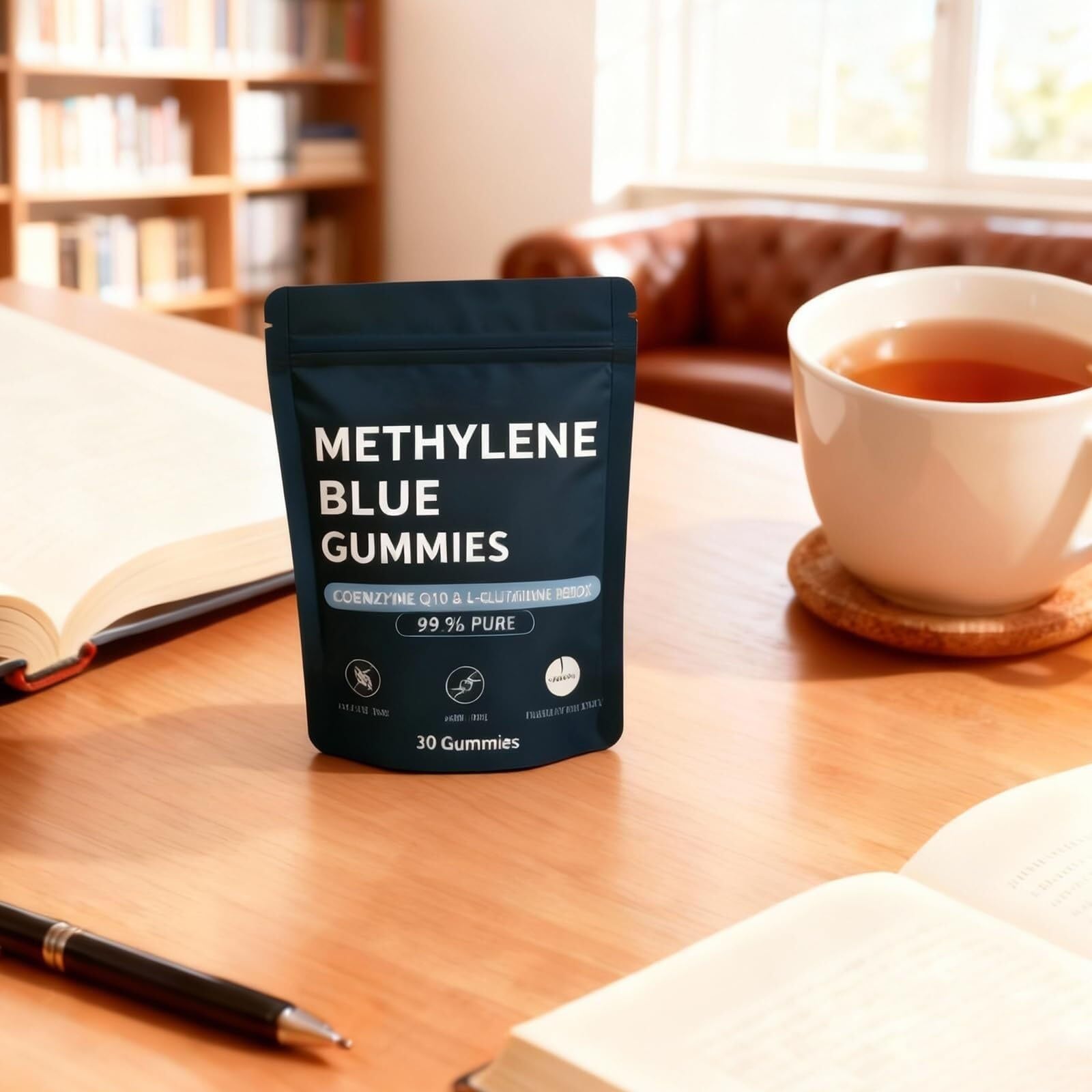 Methylene Blue Gummies portable pack ready for on-the-go energy