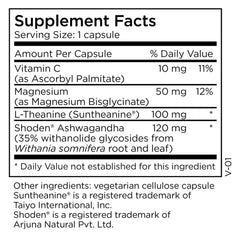 Closeup of MethylPro Ashwagandha Complex capsules showing easy daily use.