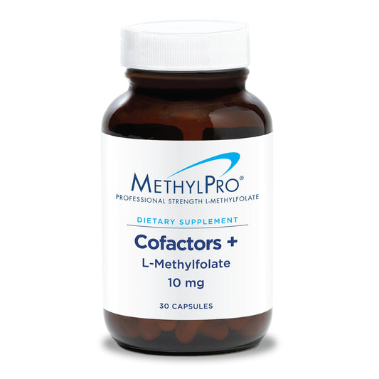 MethylPro Cofactors with L-Methylfolate active folate 10 mg supports methylation and mood balance.