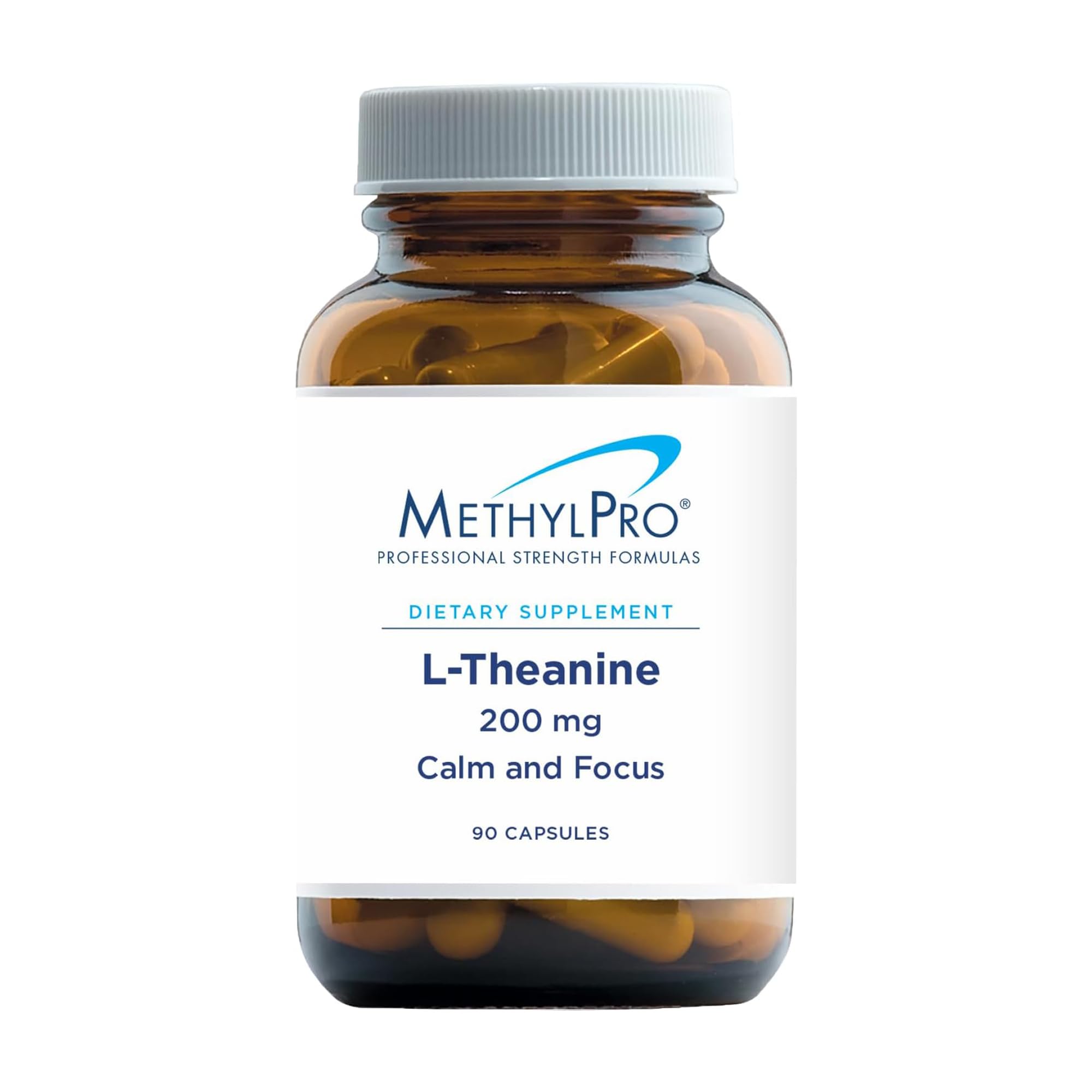 MethylPro L-Theanine 200mg bottle for calm focus during the day