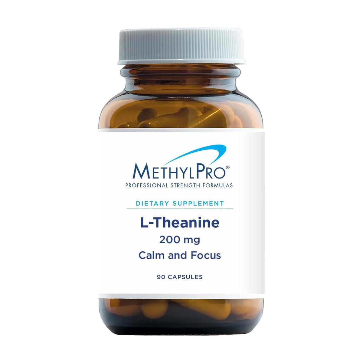 MethylPro L-Theanine 200mg bottle for calm focus during the day