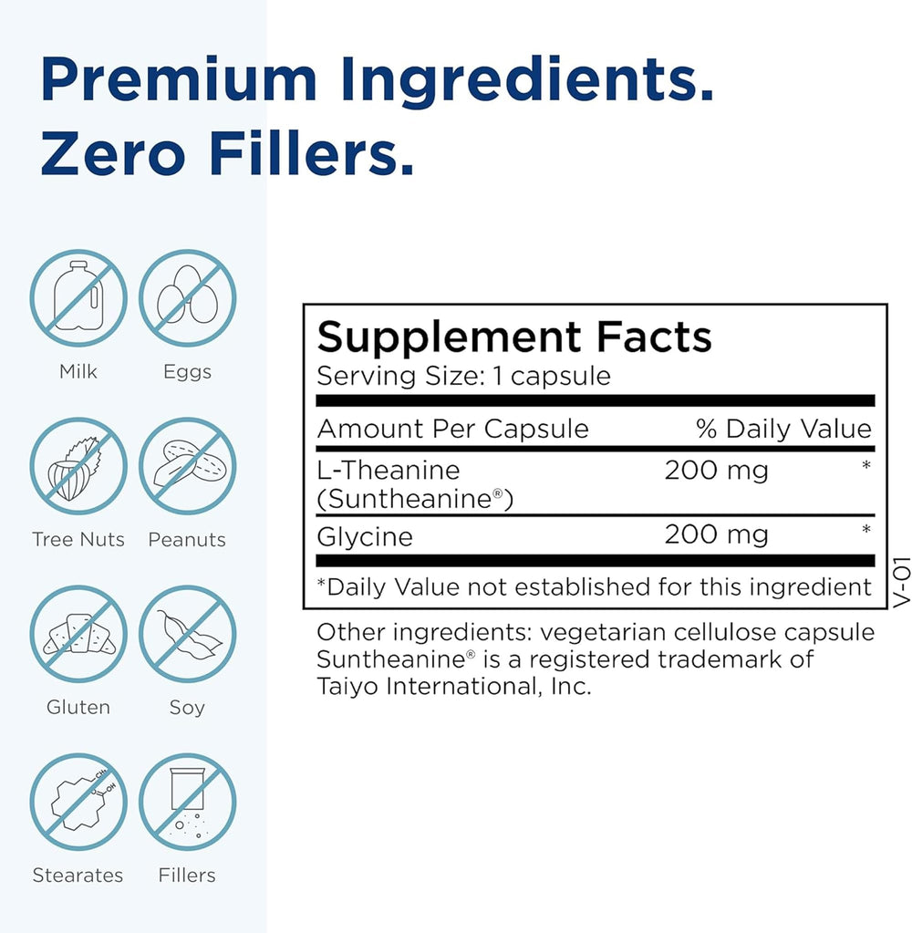 MethylPro L-Theanine 200mg capsules close-up highlighting balanced energy