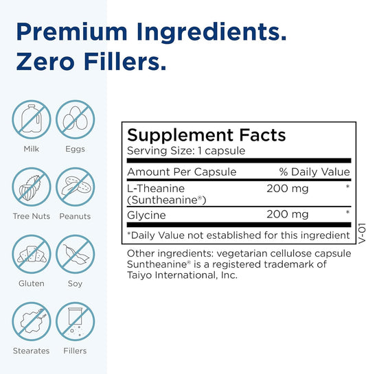 MethylPro L-Theanine 200mg capsules close-up highlighting balanced energy