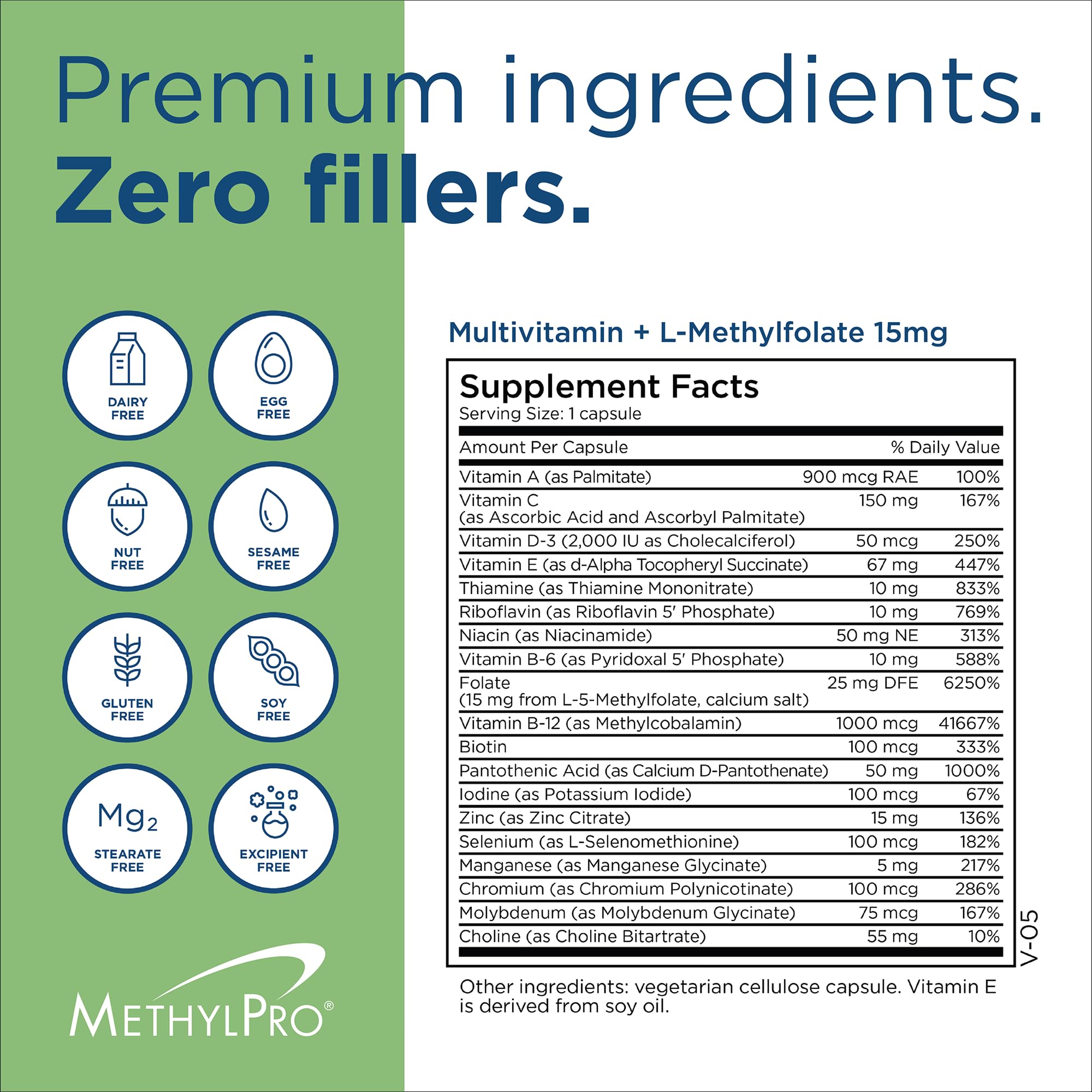 Capsule close-up from MethylPro illustrating neurotransmitter support potential