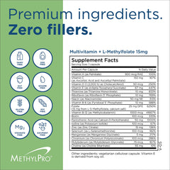 Capsule close-up from MethylPro illustrating neurotransmitter support potential
