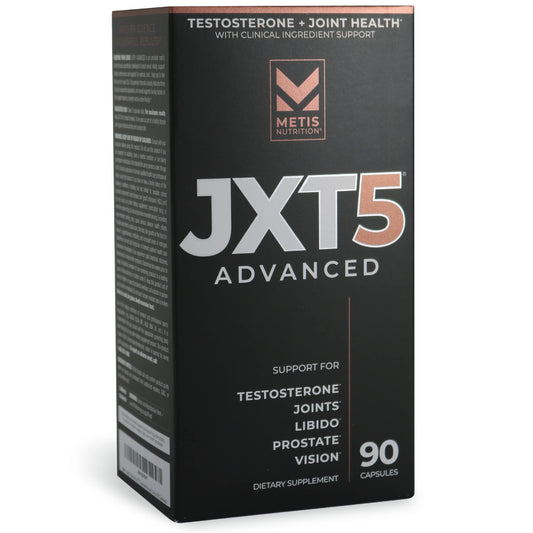 METISNutrition JXT5 bottle front showing 90 capsules for daily support