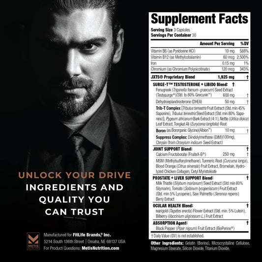 METISNutrition JXT5 capsules being poured for easy daily dosage