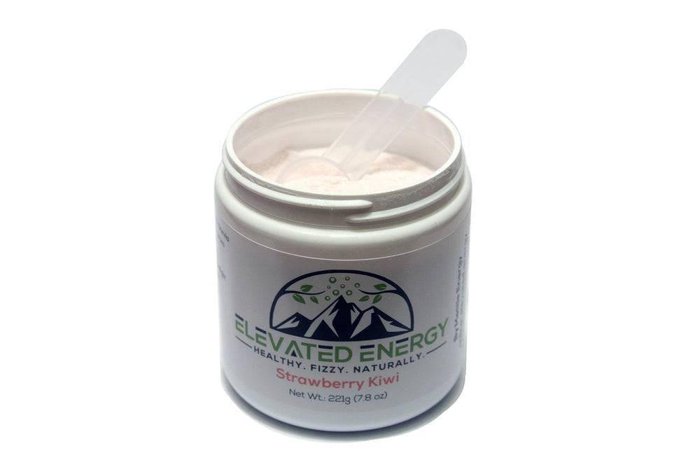 Mettle Energy Elevated Energy fizz strawberry kiwi can boosts focus during workouts.