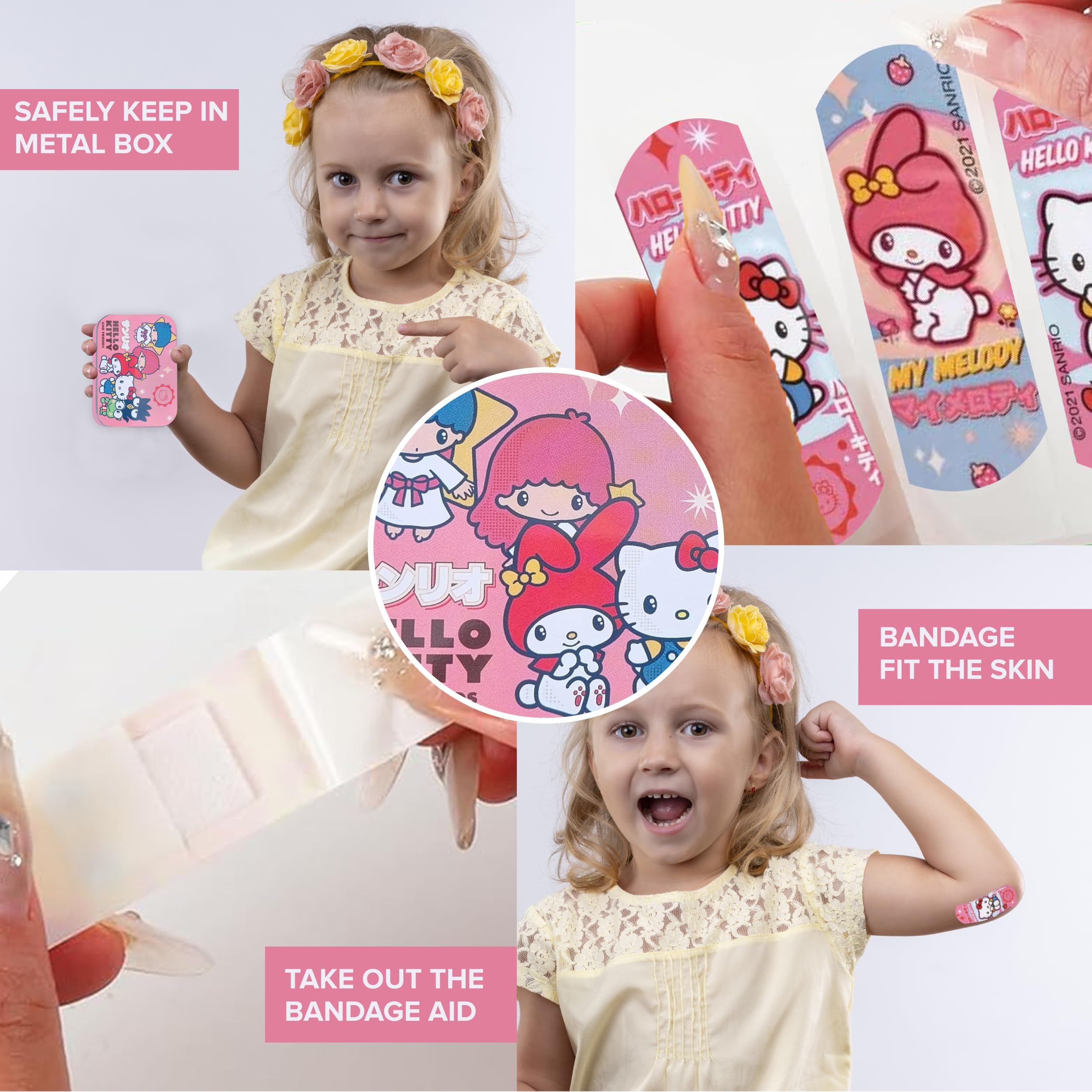 Mevsim Store colorful designs plaster tin draws attention and eases small injuries
