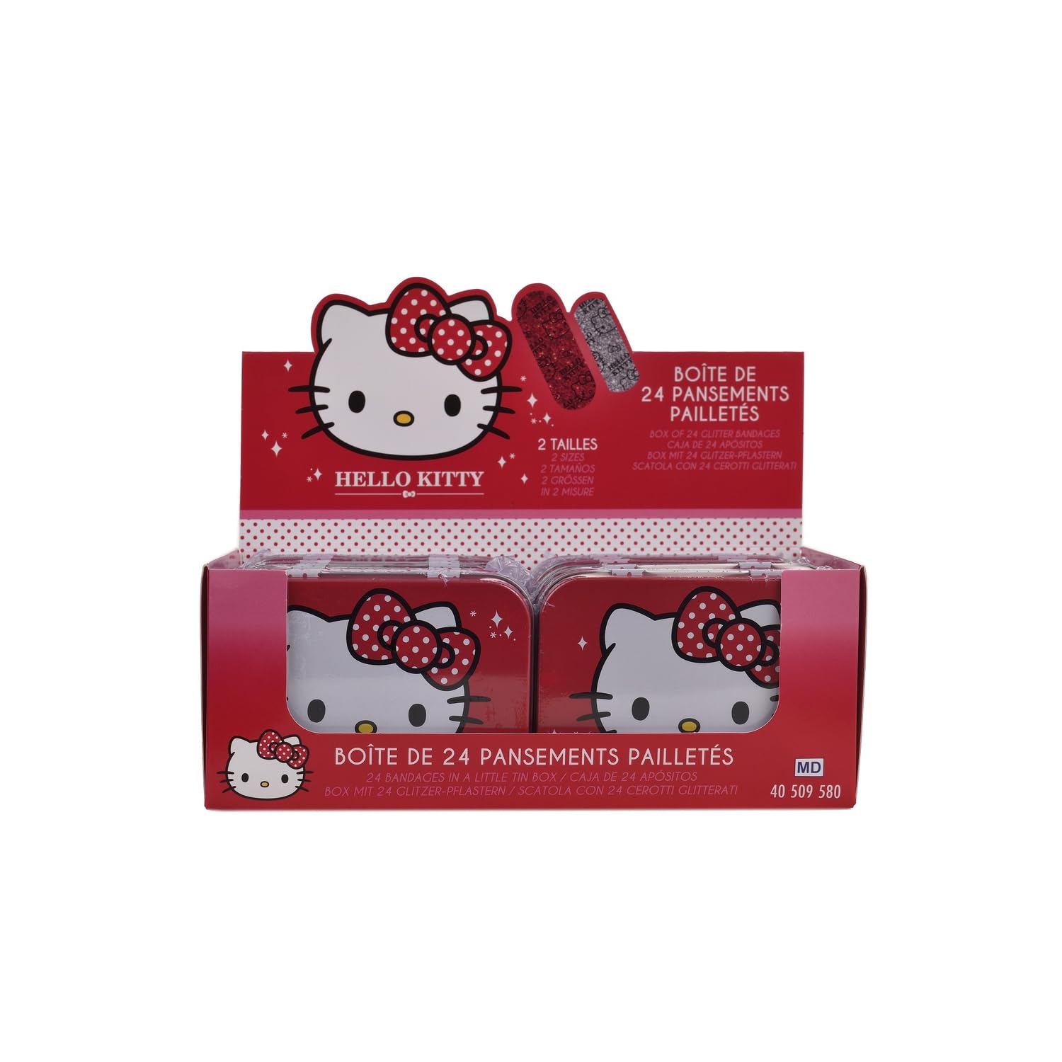 Mevsim Store kids' first aid kit in a compact travel-size metal tin.
