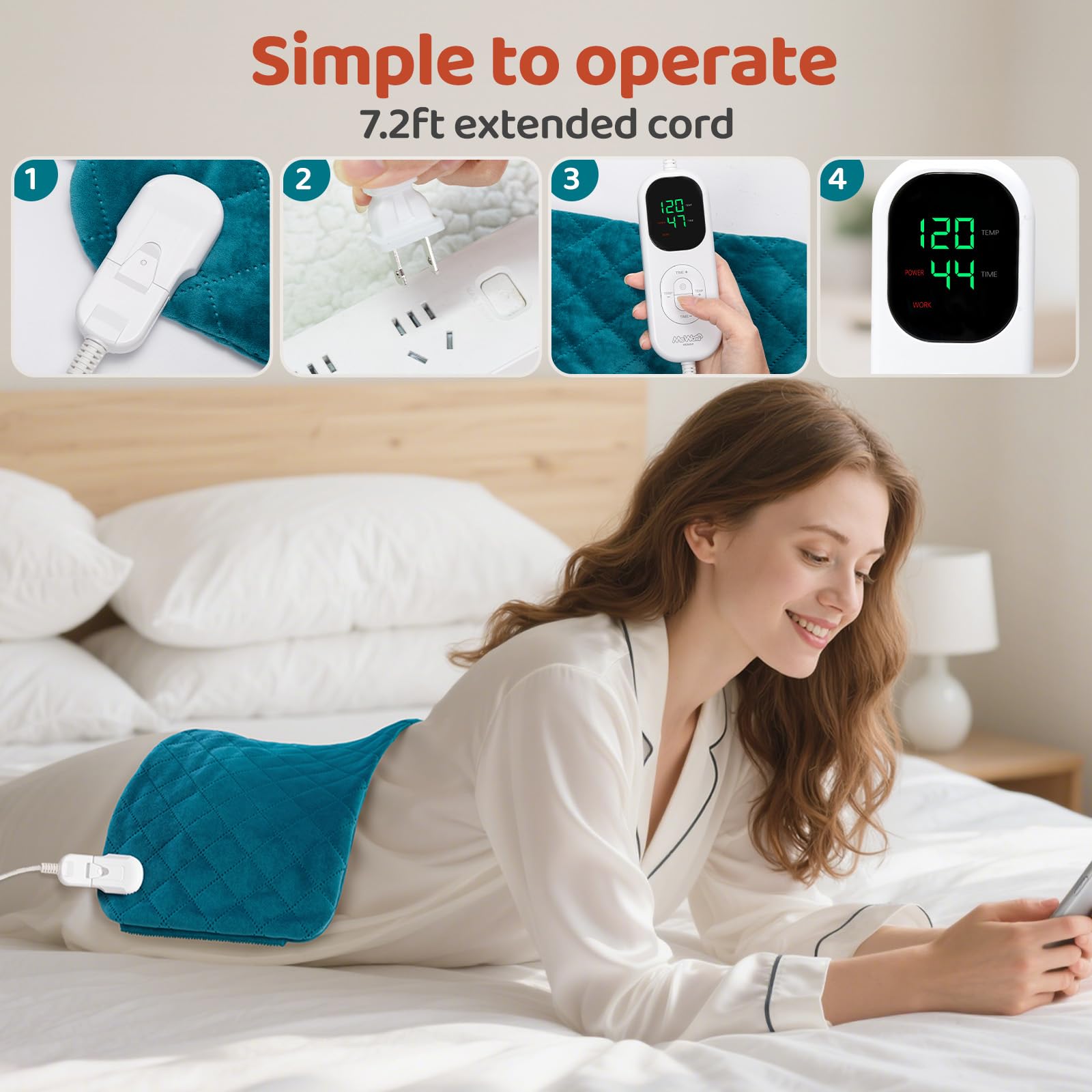 Mewaii auto shut-off timer provides safe, worry-free sessions.