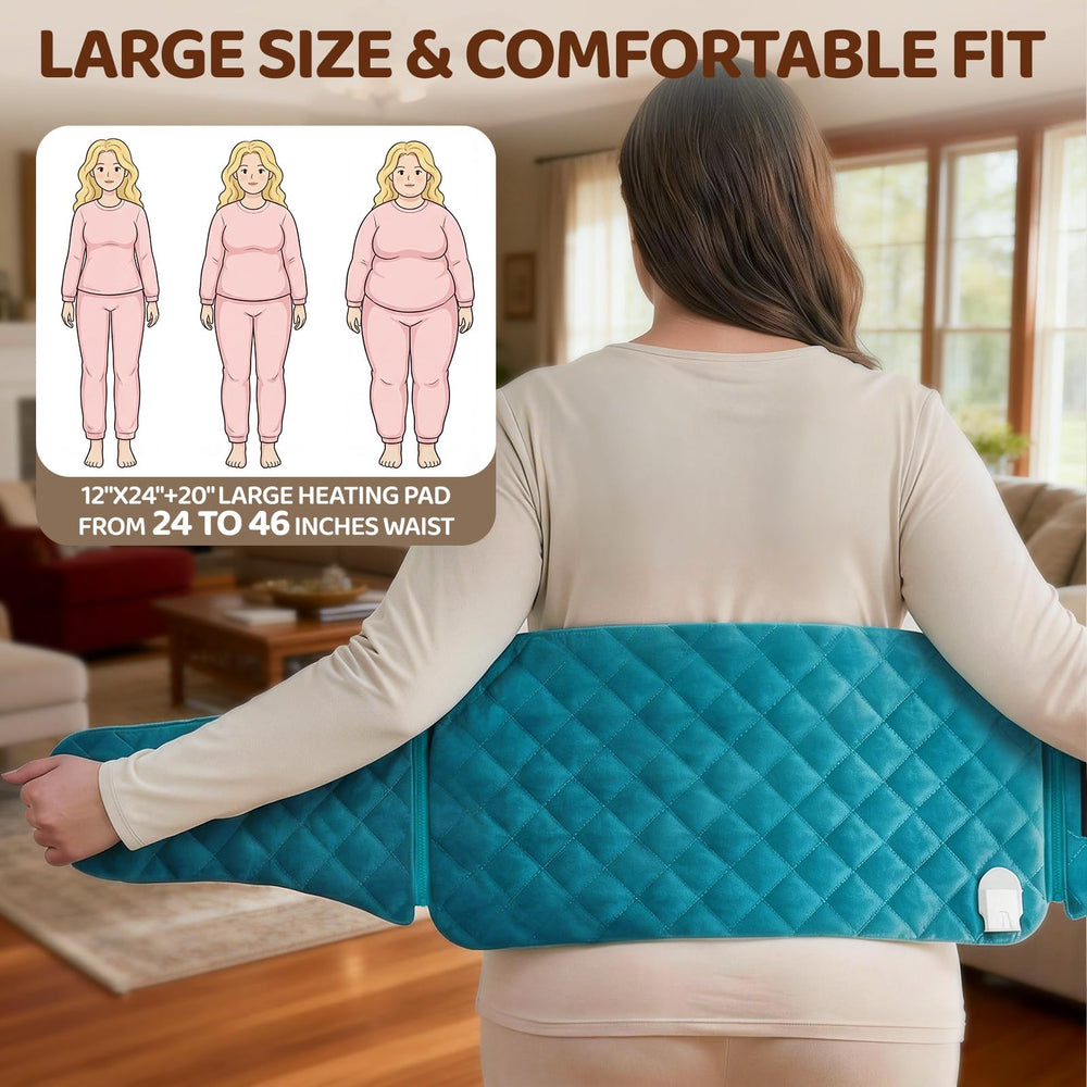 Mewaii heating pad LED controller shows easy, precise heat levels.