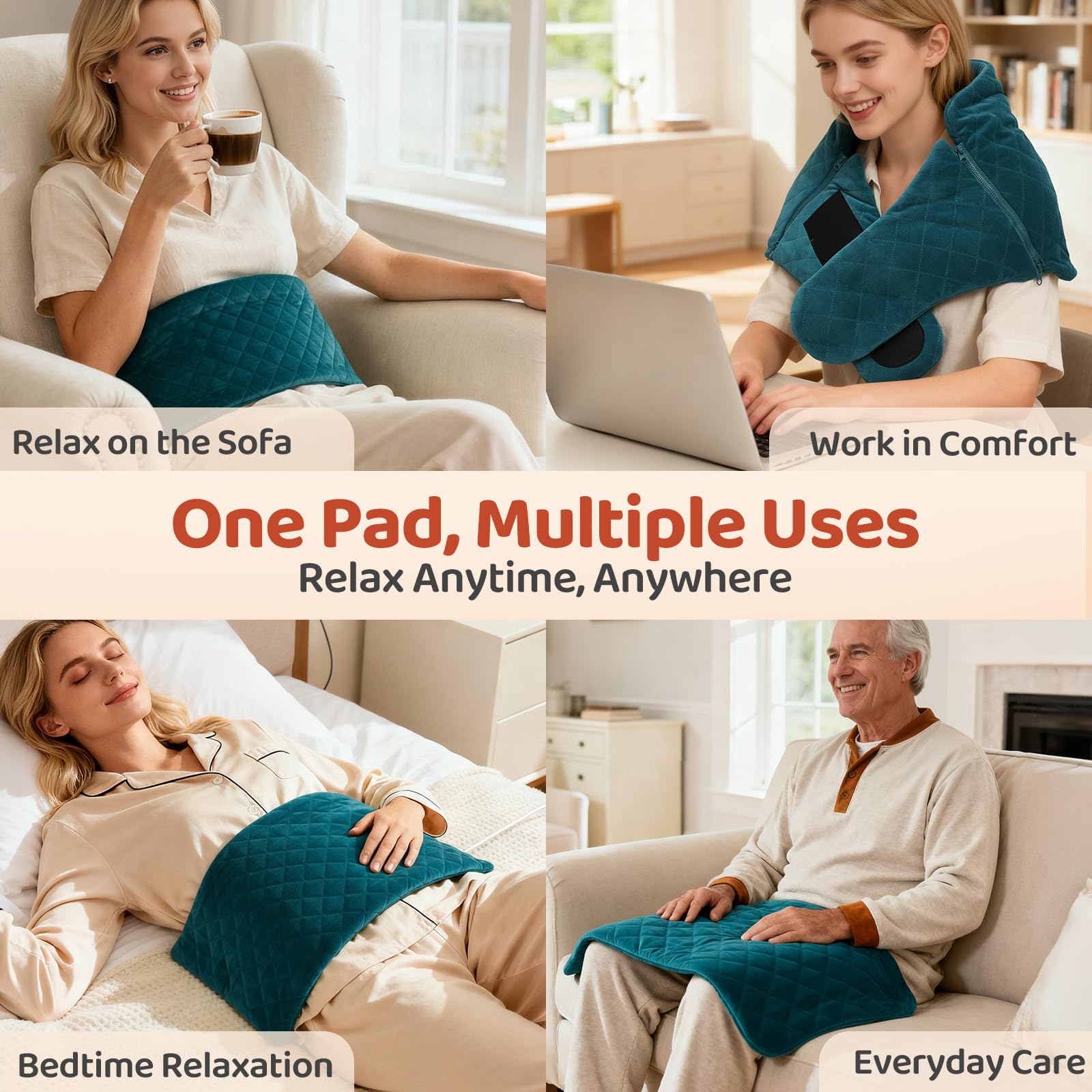 Mewaii ultra-soft washable fabric feels gentle on skin.