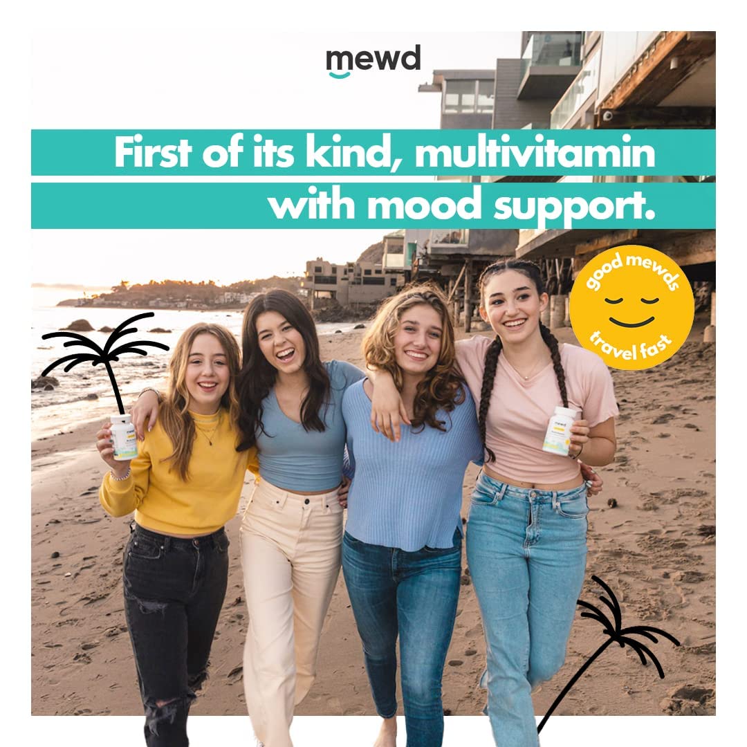 MEWD B-vitamin complex image signaling energy support and mood uplift.