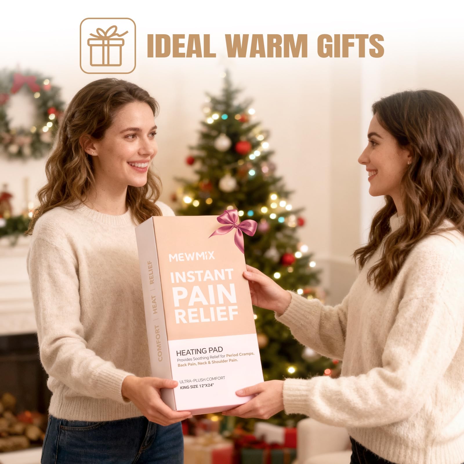 MewMix Daisy Heating Pad gift-ready packaging suitable for gifting