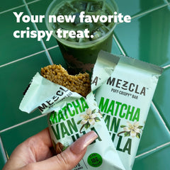Mezcla Bar positioned as a desk-friendly office snack.