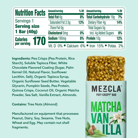 Mezcla packaging front, convenient on-the-go snack display.