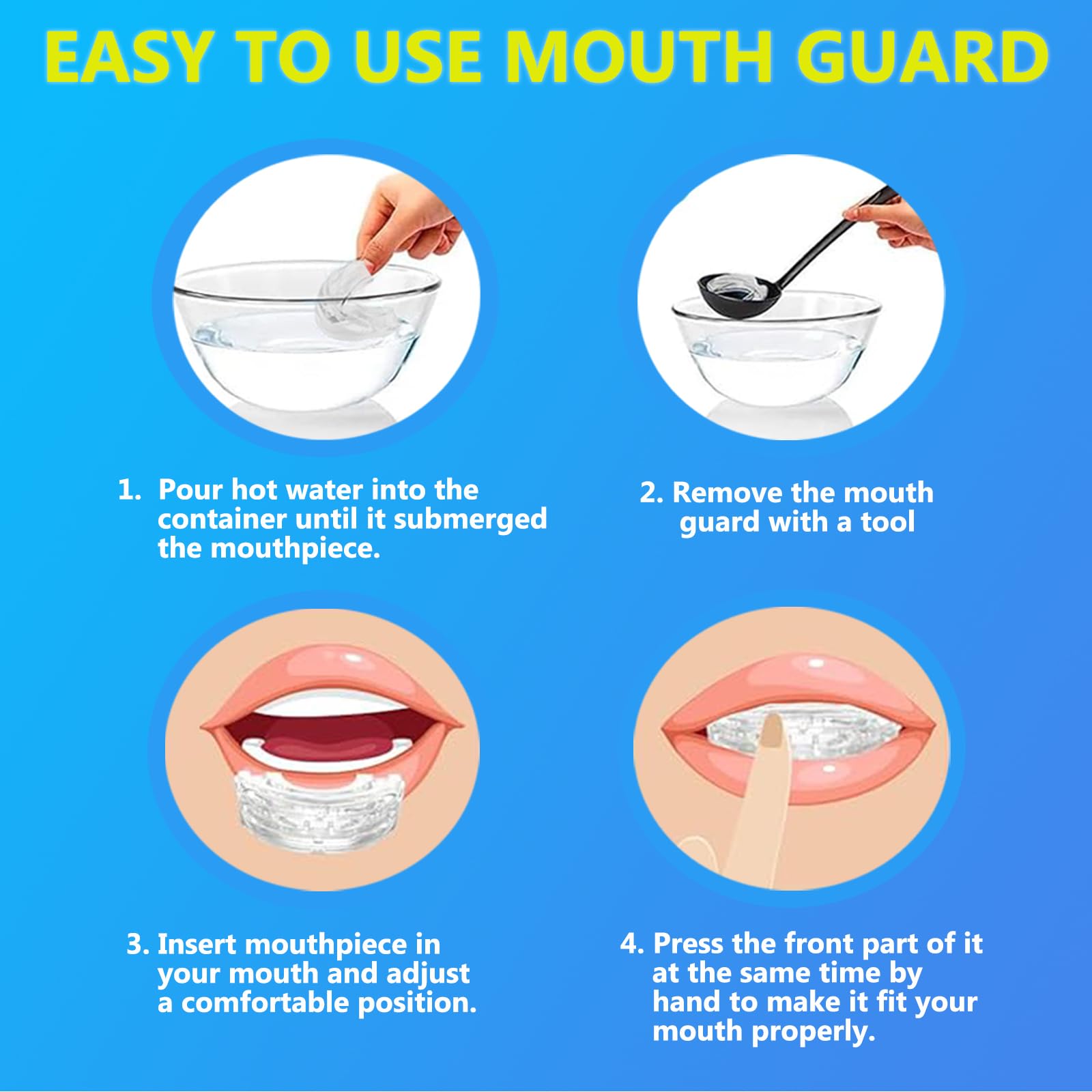 MFANBLAS adjustable-fit snore mouthpiece ensures personalized alignment
