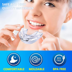 MFANBLAS snore mouthpiece design emphasizes airflow for better breathing at night