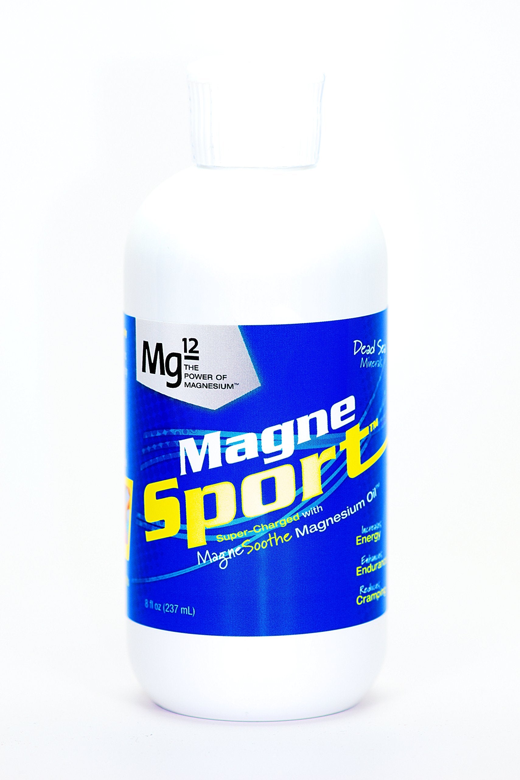 MG MagneSport Mg12 bottle with liquid magnesium for athletic recovery and muscle support