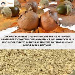 mGanna oak gall powder used in natural dyeing to create earthy tones