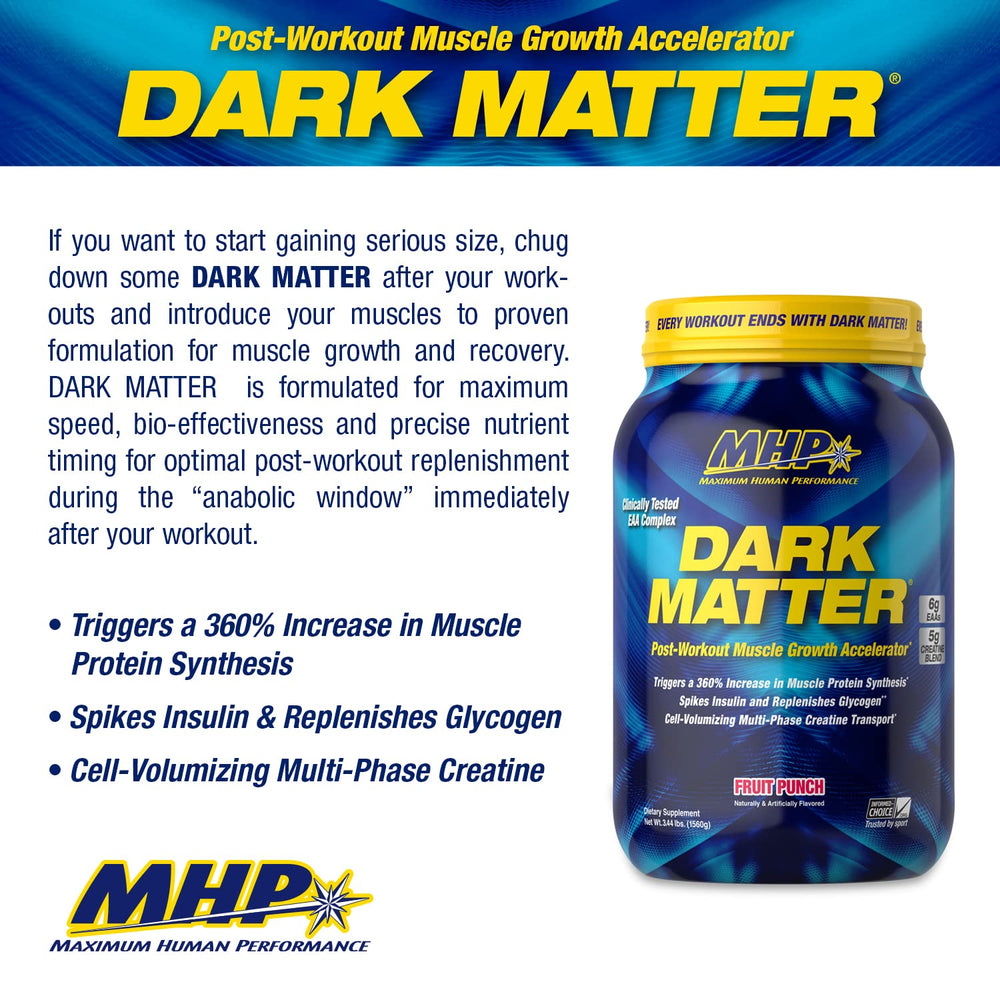 MHP Dark Matter scoop highlights precise dosing for nutrient timing
