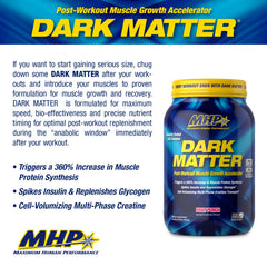MHP Dark Matter scoop highlights precise dosing for nutrient timing