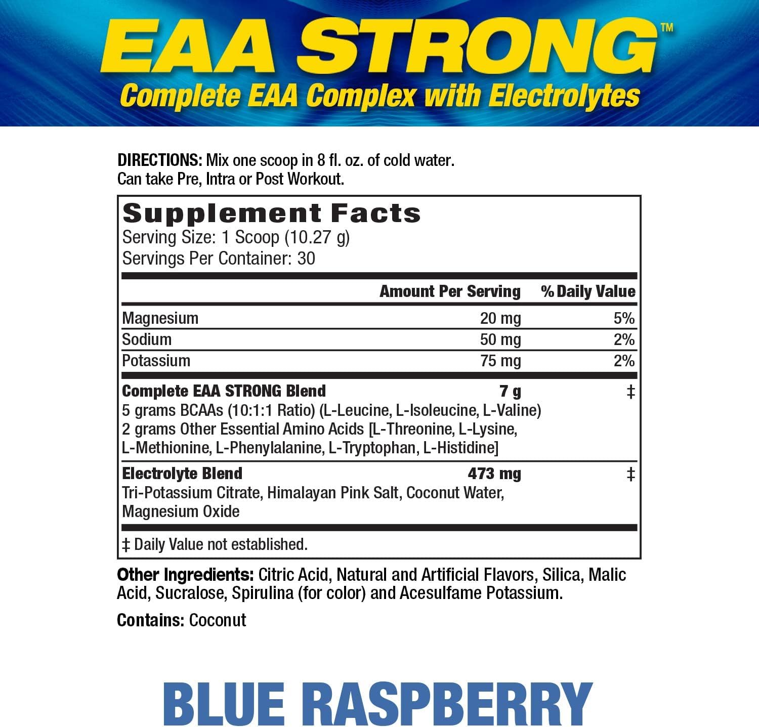 Maximum Human Performance EAA Strong scoop measures precise amino acid servings