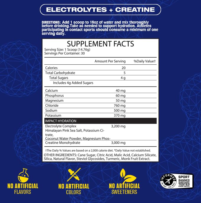 MHP Impact Hydration glass mixing demonstrates convenient on-the-go hydration and recovery.