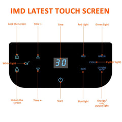 mhpoycd LED seven-color mask side view enables versatile at-home skin sessions