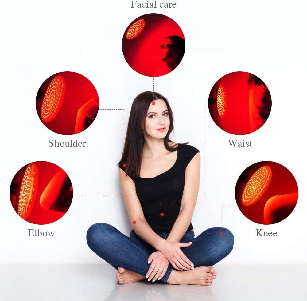MHPoycd red light face therapy session enhances skin vitality and clarity.