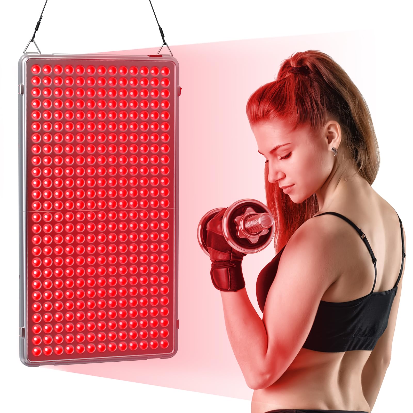 MHPoycd red light panel 660nm setup for easy at-home therapy sessions.