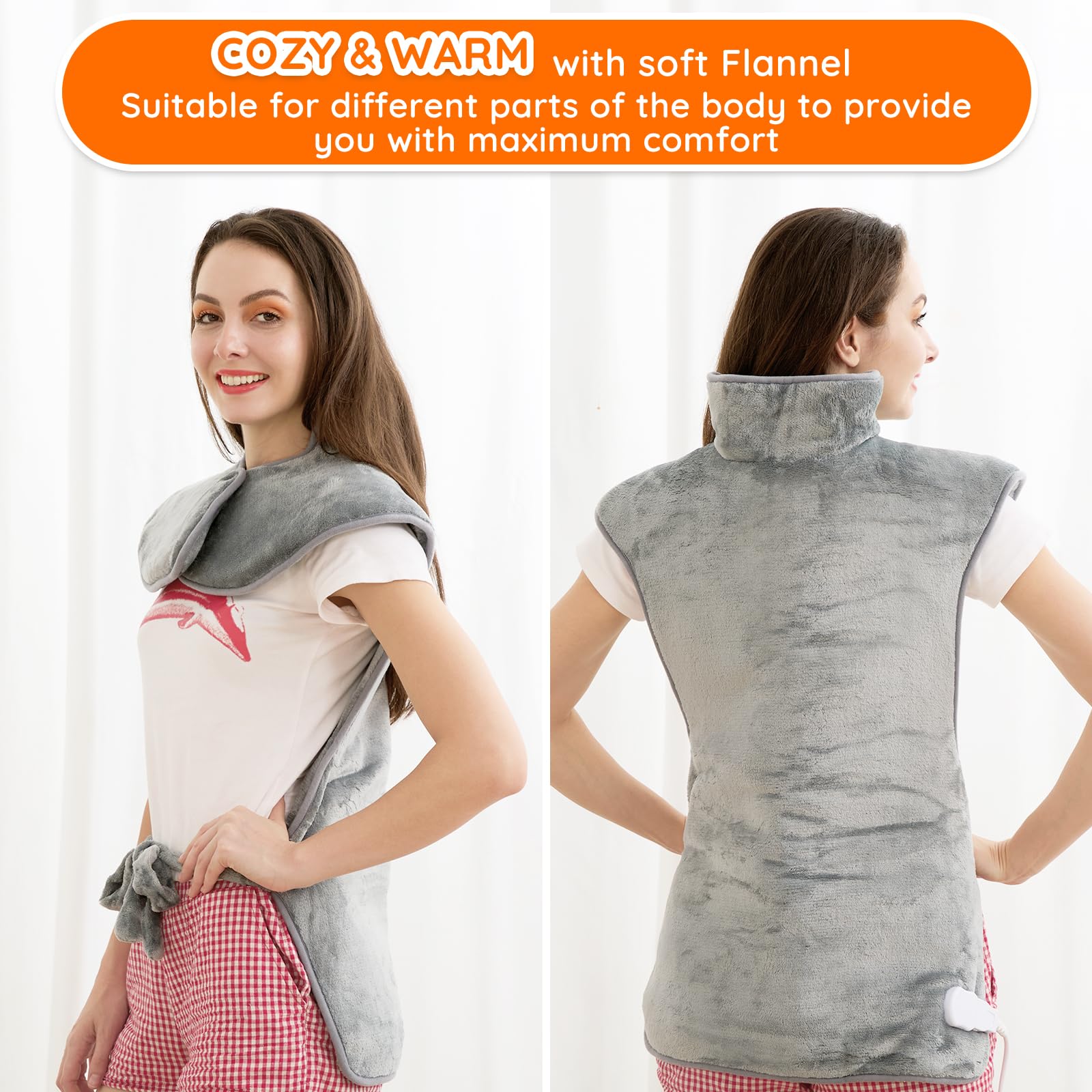 Mia&Coco heating pad is machine washable for easy care.