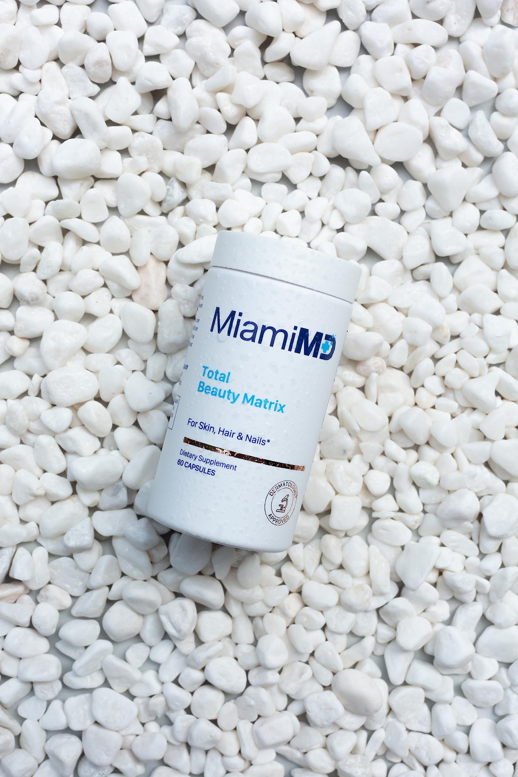 Cruelty-free logo and packaging for MiamiMD Total Beauty Matrix.