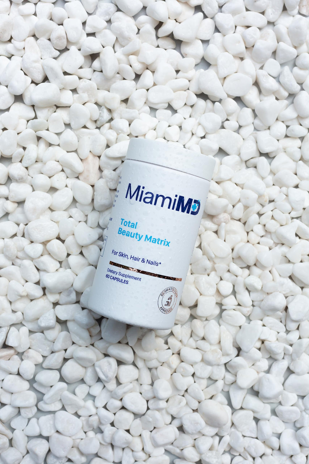 Cruelty-free logo and packaging for MiamiMD Total Beauty Matrix.