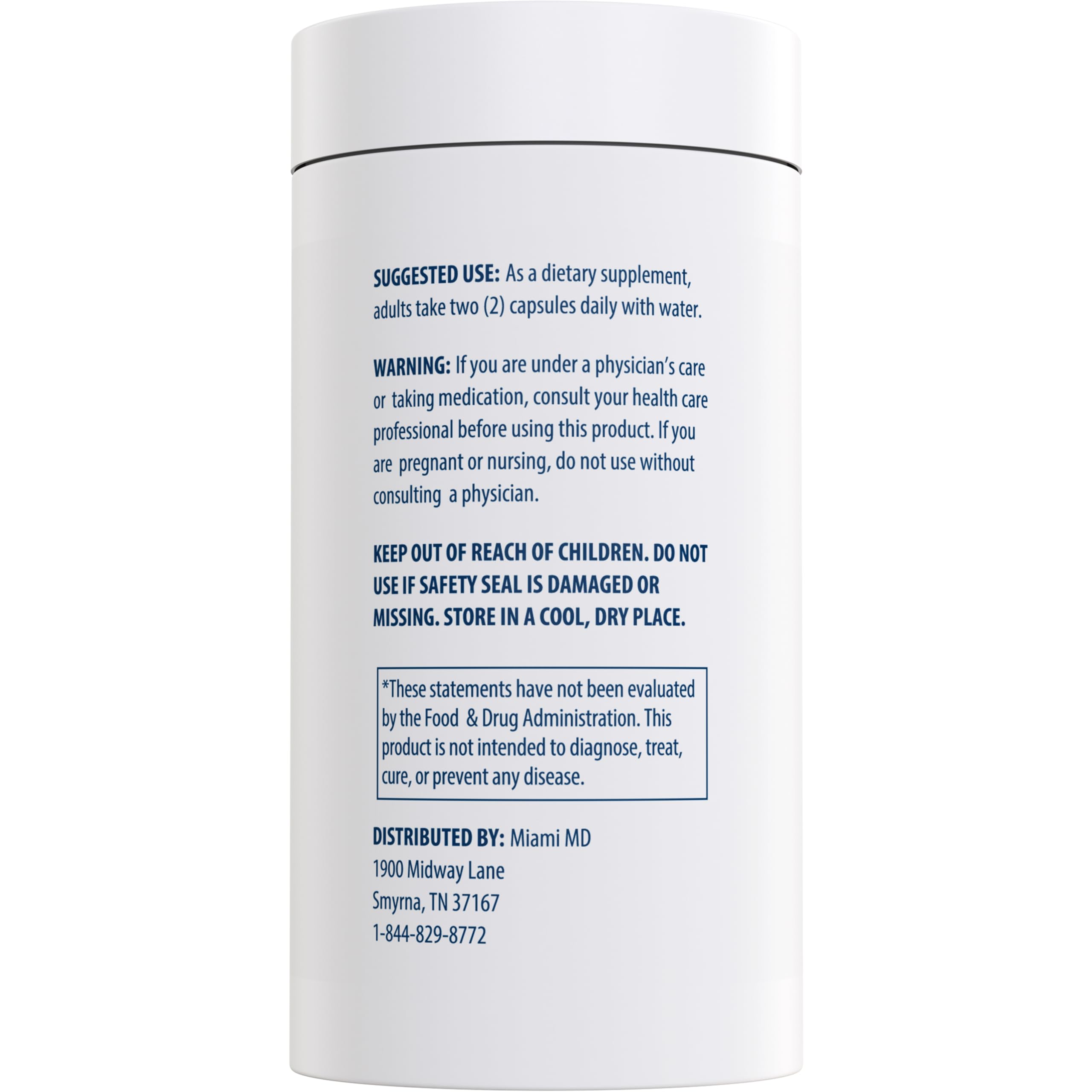 MiamiMD Total Beauty Matrix capsules close-up highlighting vitamin C support.