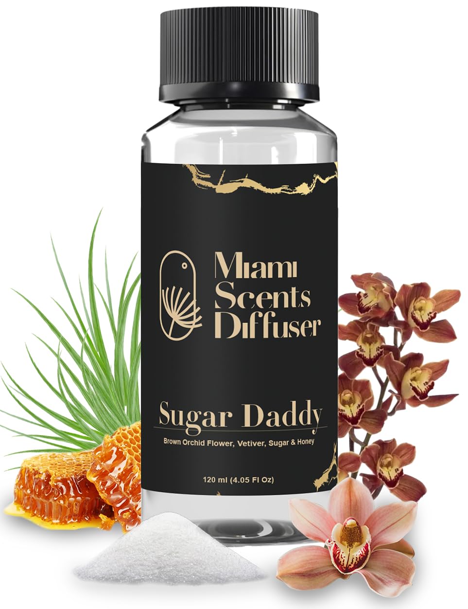 Miami Scents Diffuser Sugar Select bottle pour for hotel-inspired aroma.