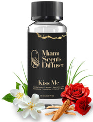 Miami Scents Diffuser Velvet Kiss refill bottle for long-lasting aroma at home or office.