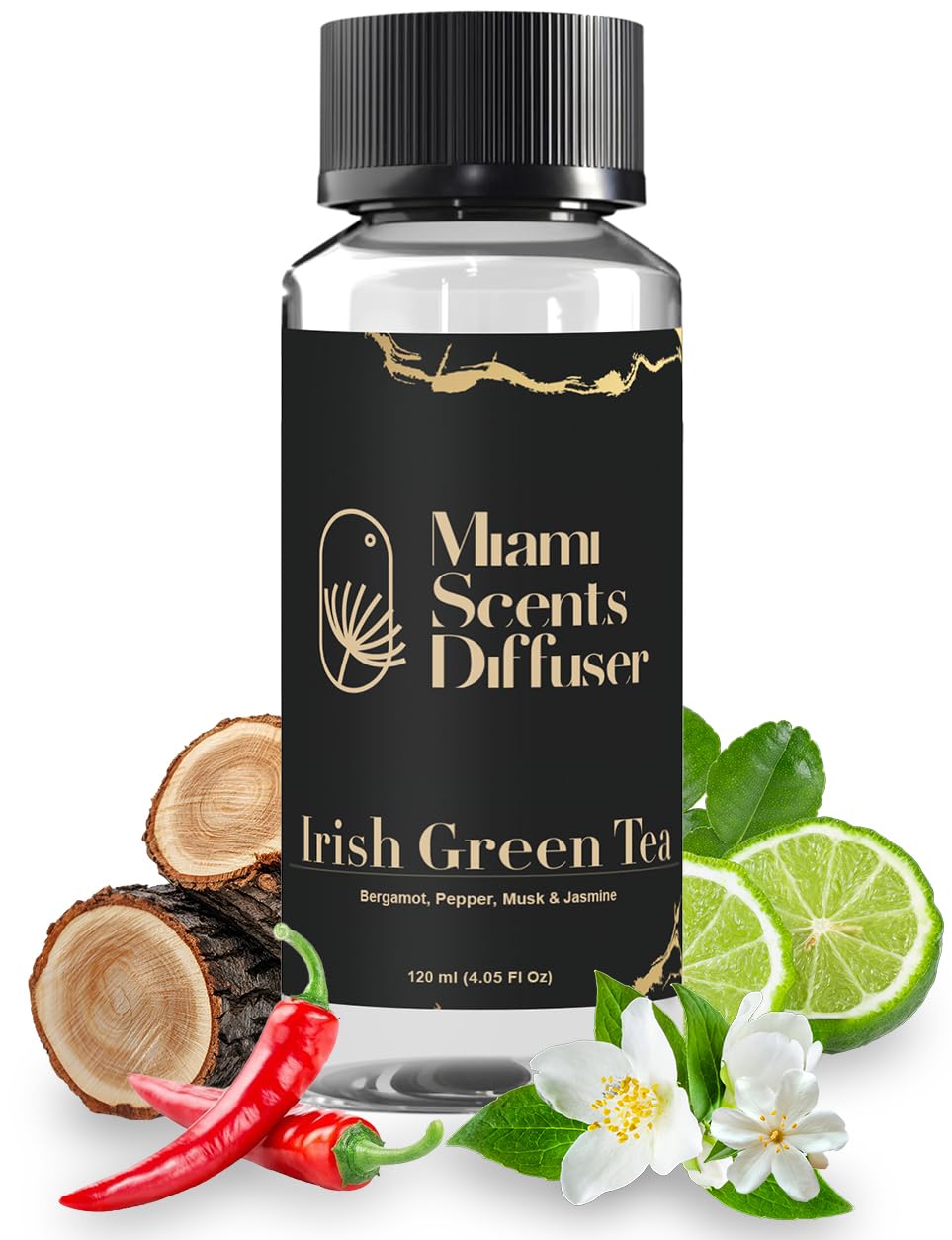 Miami Scents Diffuser Irish Horizon bottle pour enhances home ambiance with refined aroma