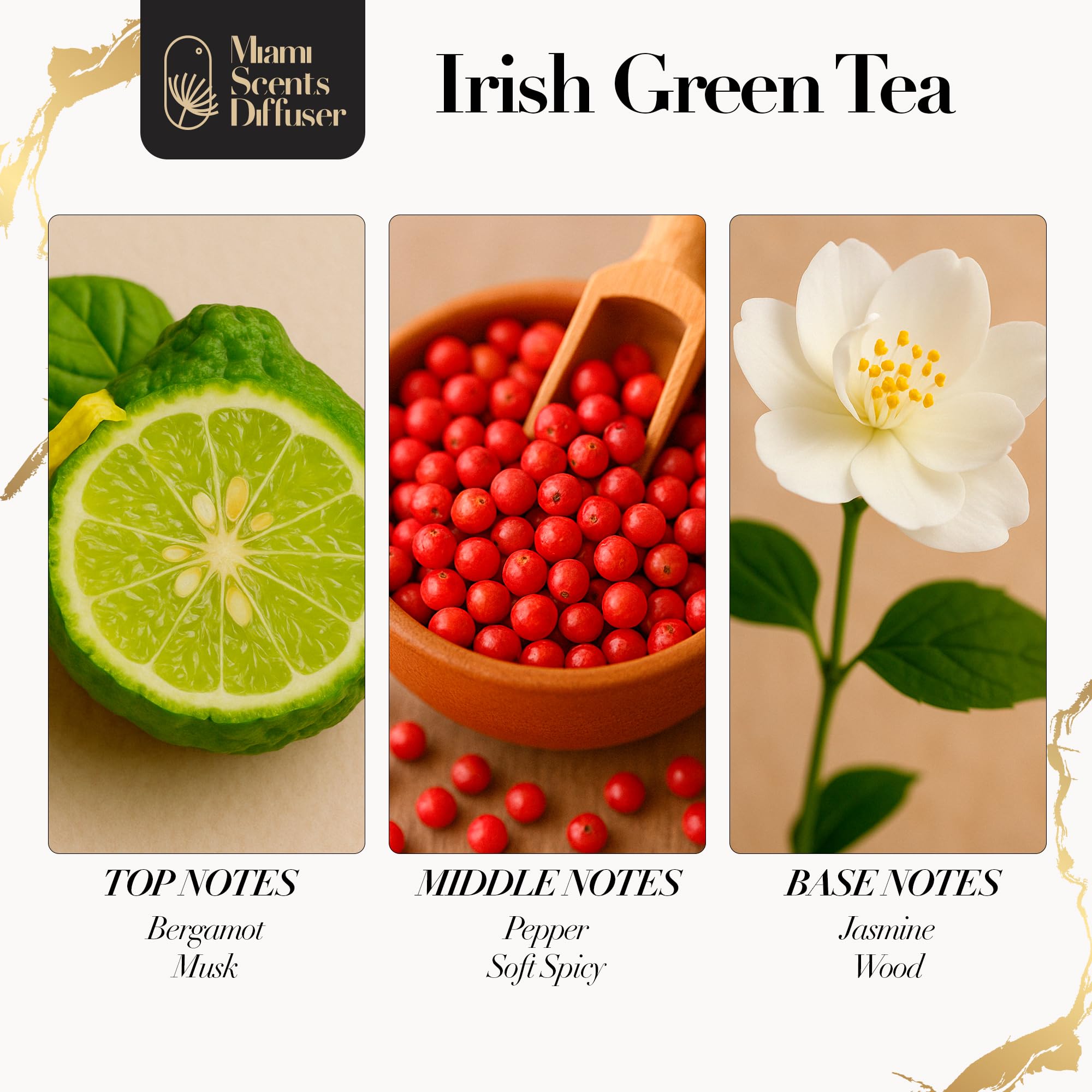 Miami Scents Diffuser Irish Horizon packaging showcases luxury presentation for gifting